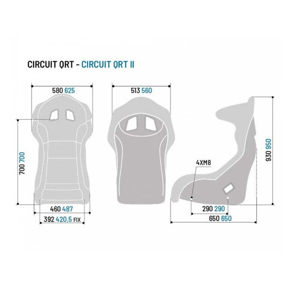 Scaun FIA Sparco Circuit II QRT - Marime L/XL - Valabilitate 2031