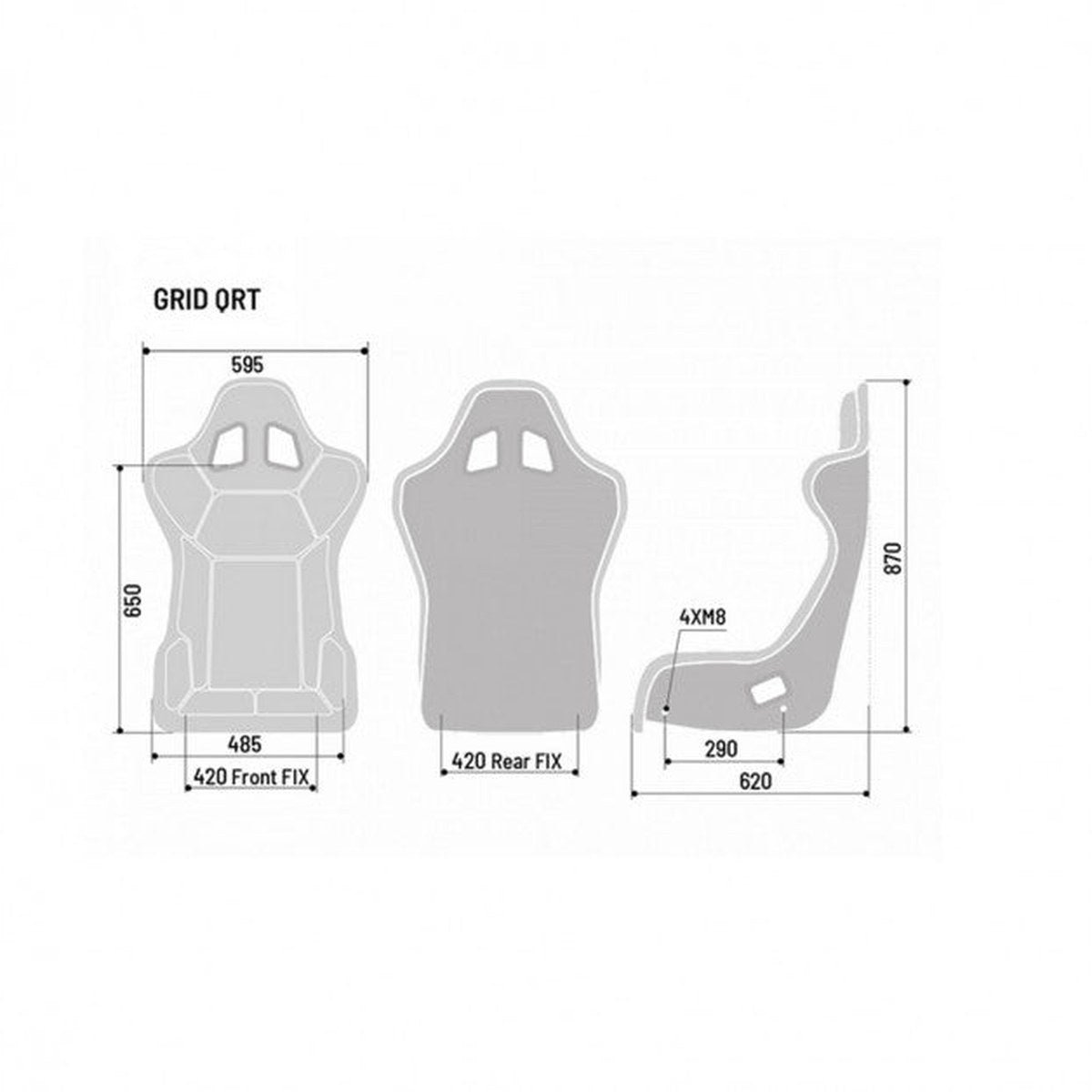 Scaun FIA Sparco Grid Q Fibra