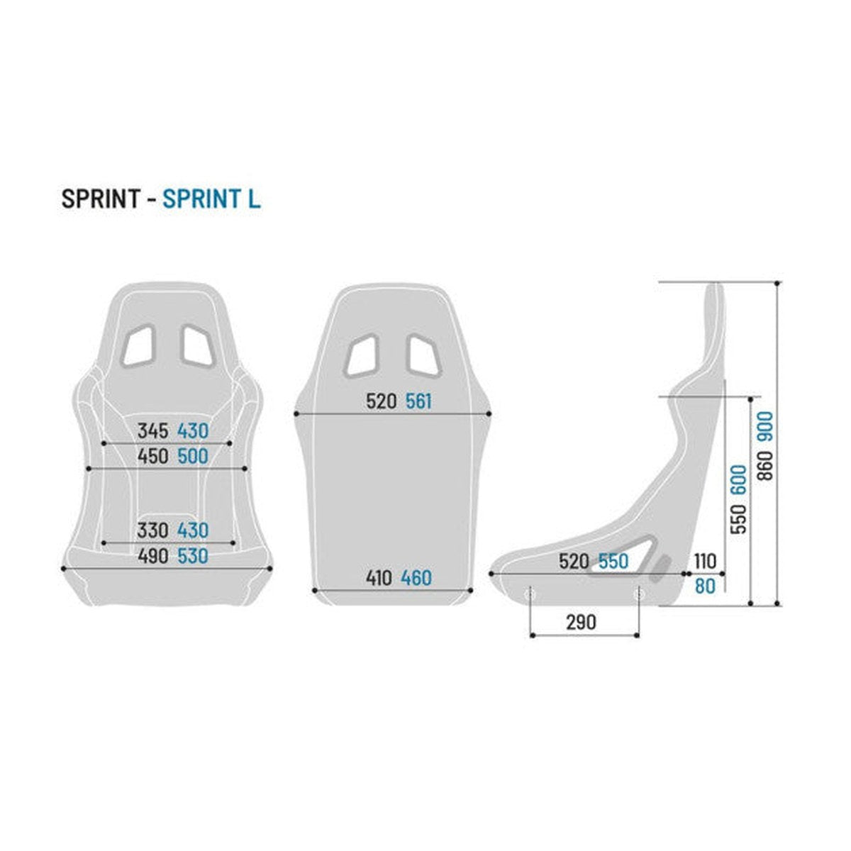 Scaun FIA Sparco Sprint+ Cadru Tubular