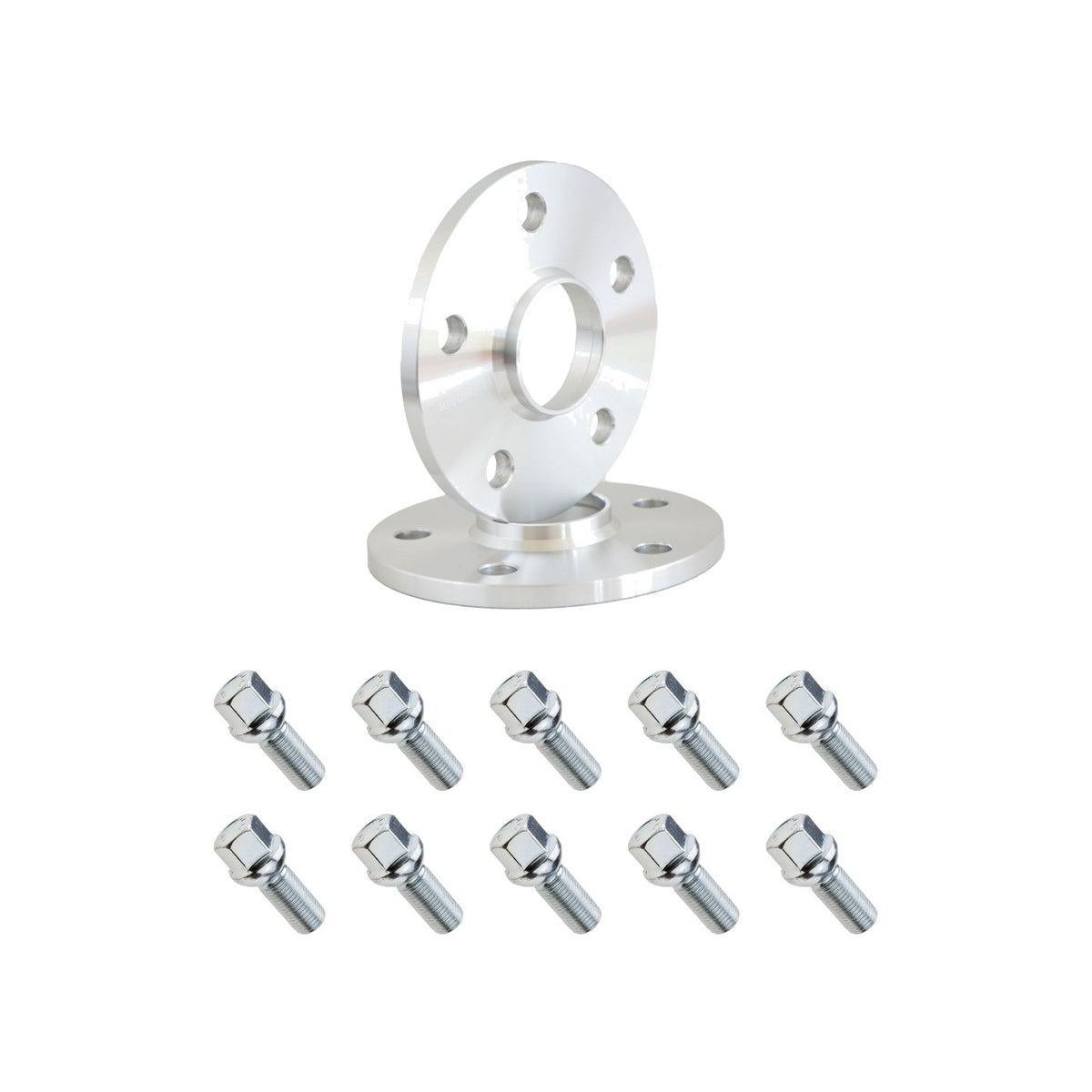 Set distantiere 20mm Skoda Fabia 3 (2019-2021) + 10 prezoane sferice M14x1.5 50mm