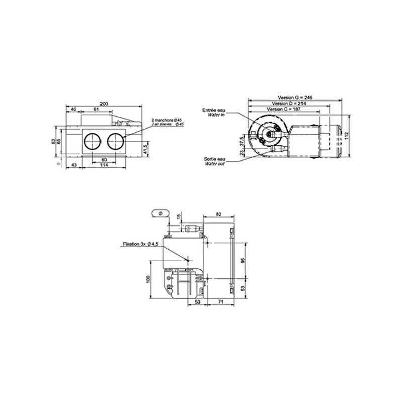 Aeroterma Habitaclu Siroco Bali 12/24V, 2.4 kW, 130 m3/h