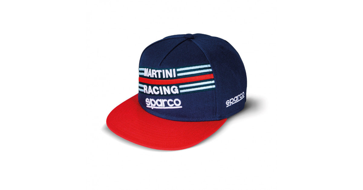 Sapca Sparco Martini Racing – Cozoroc Drept (Flat Visor)