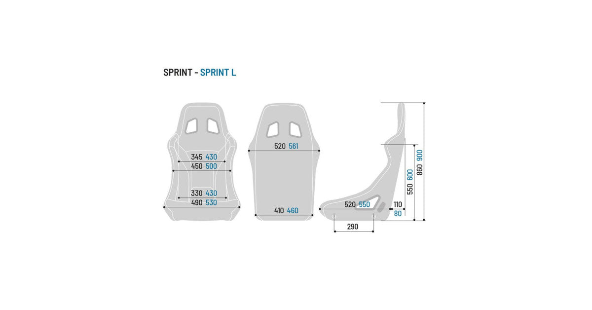 Scaun FIA Sparco Sprint+ Cadru Tubular
