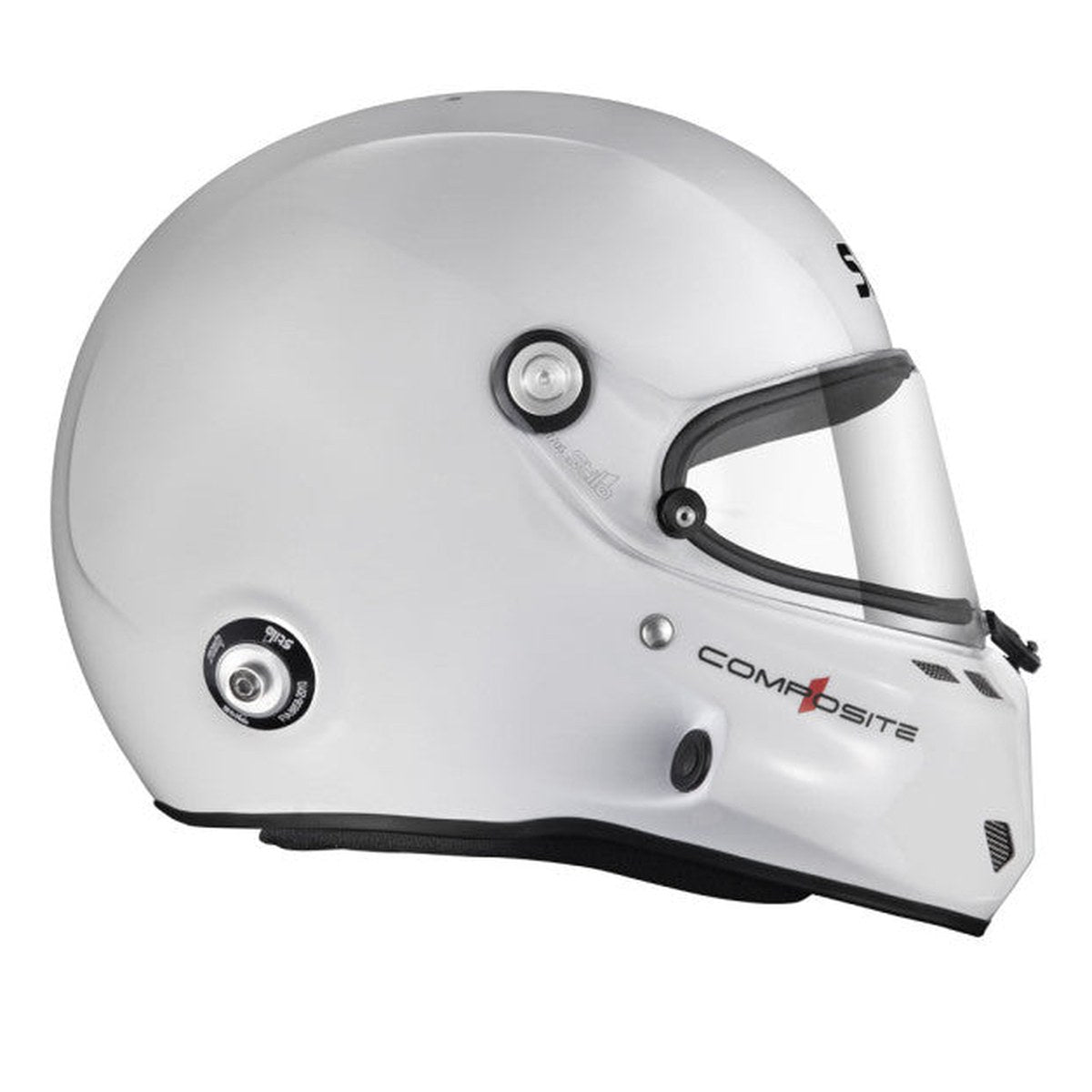 CASCA STILO ST6 F TURISMO ALB/NEGRU - SNELL SA2020 FIA 8859-24 HANS FIA8858-10