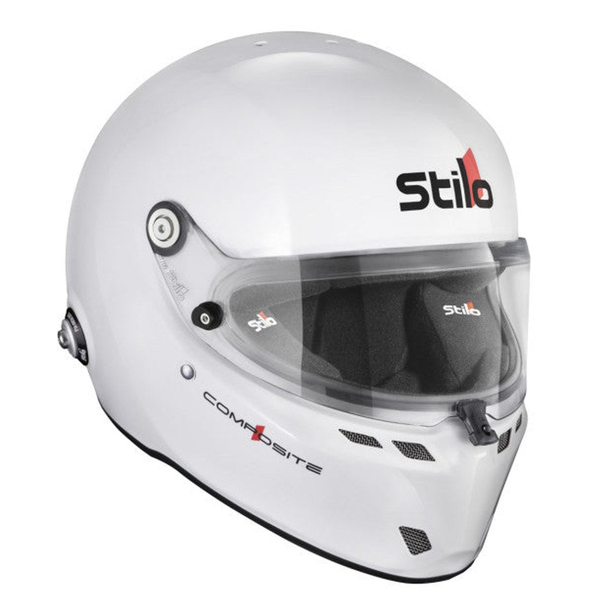 CASCA STILO ST6 FN COMPOSITE ALB/NEGRU - SNELL SA2025 FIA 8859-24 HANS FIA8858-10