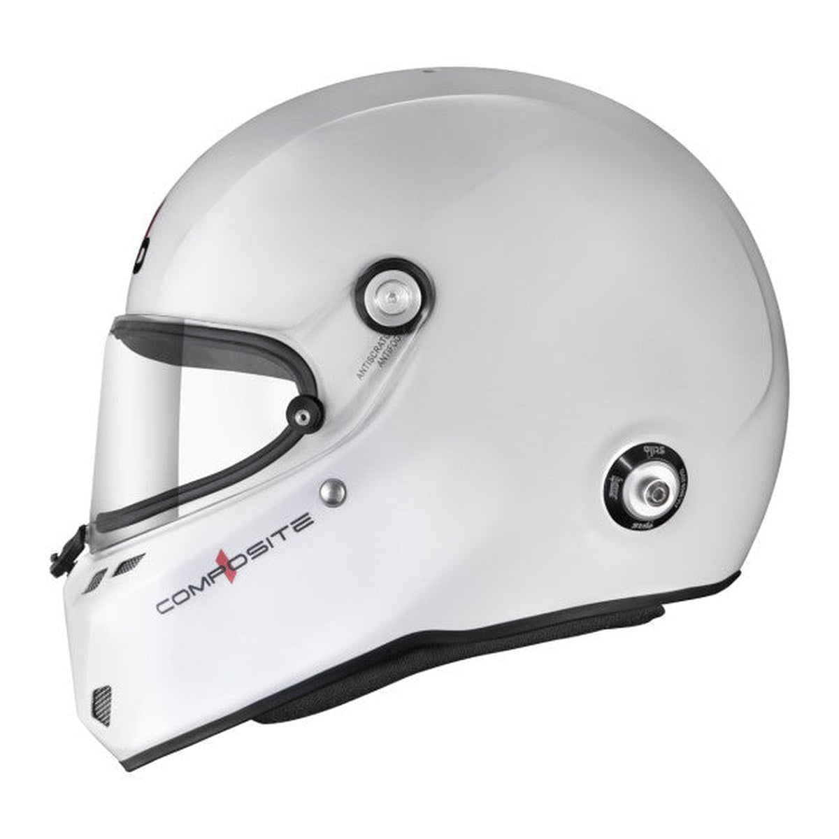 CASCA STILO ST6 FN COMPOSITE ALB/NEGRU - SNELL SA2025 FIA 8859-24 HANS FIA8858-10