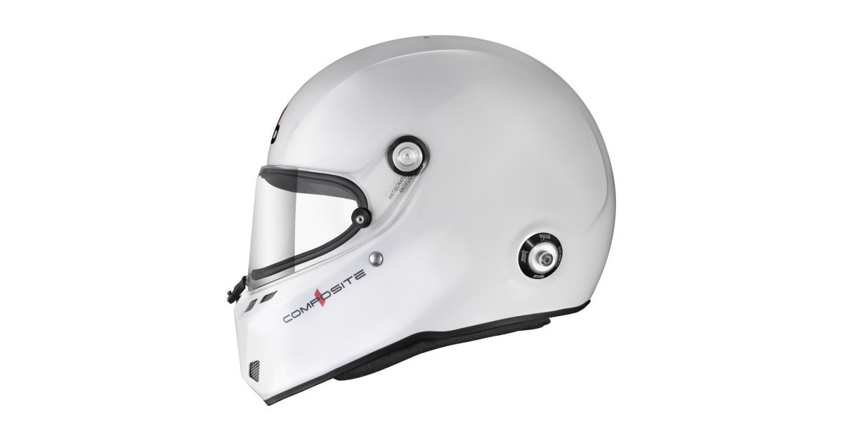 CASCA STILO ST6 FN COMPOSITE WHITE/BLACK - SNELL SA2025 FIA 8859-24 HANS FIA8858-10