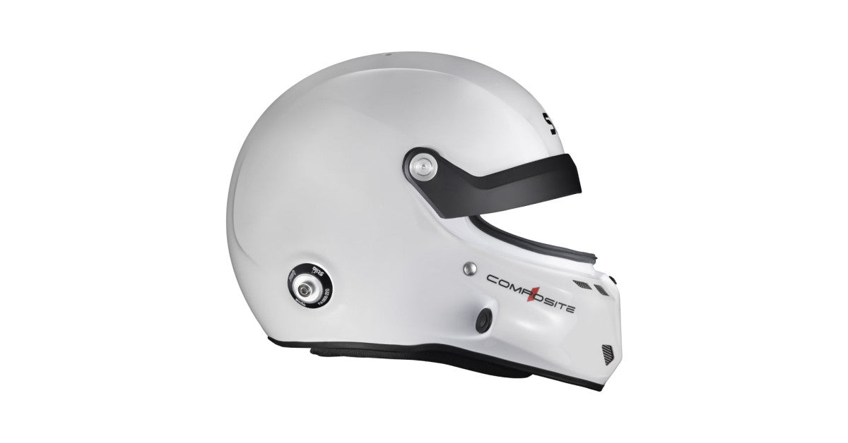 CASCA STILO ST6 GT TURISMO COMPOSITE WHITE/BLACK - SNELL SA2020 FIA 8859-24 HANS FIA8858-10
