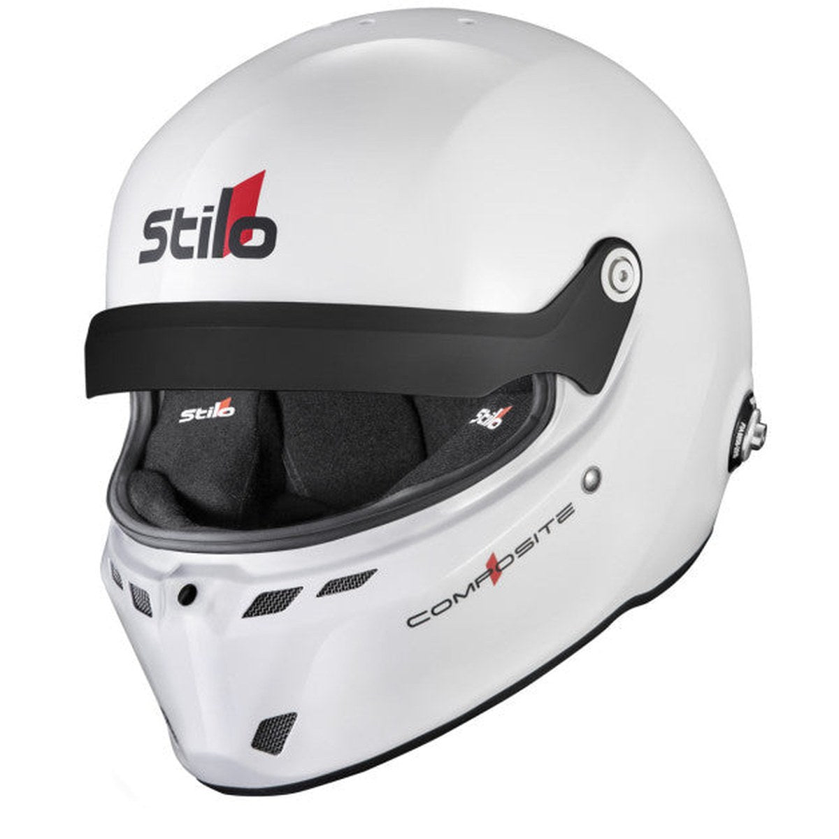 CASCA STILO ST6 GTN COMPOSITE ALB/NEGRU - SNELL SA2025 FIA 8859-24 HANS FIA8858-10