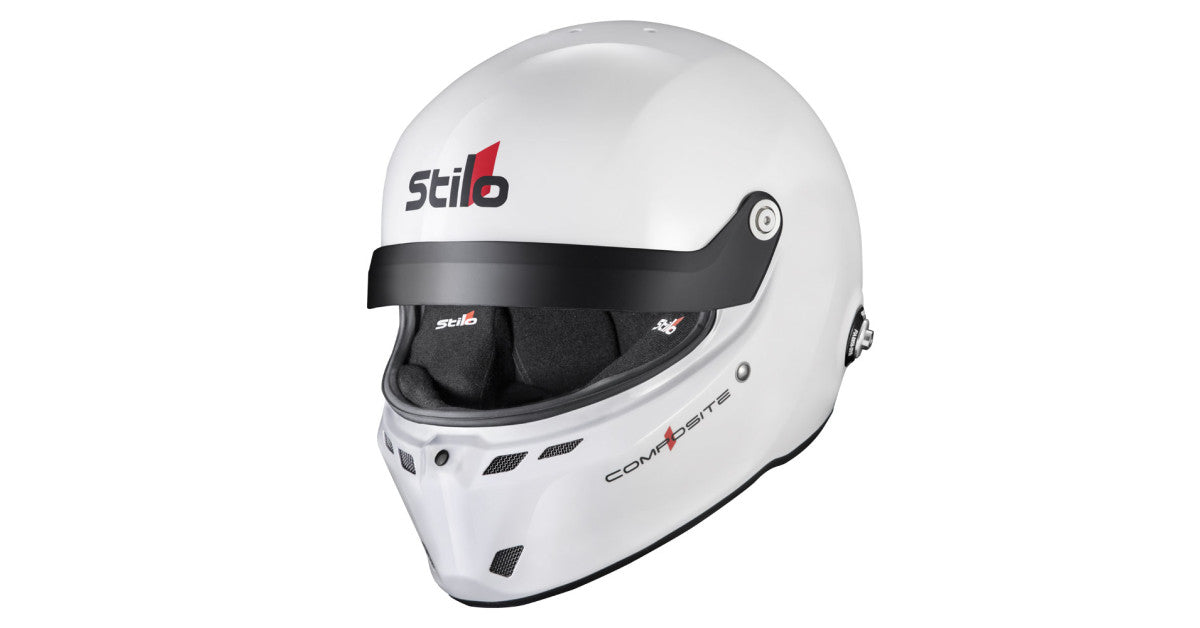 CASCA STILO ST6 GTN COMPOSITE WHITE/BLACK - SNELL SA2020 FIA 8859-24 HANS FIA8858-10