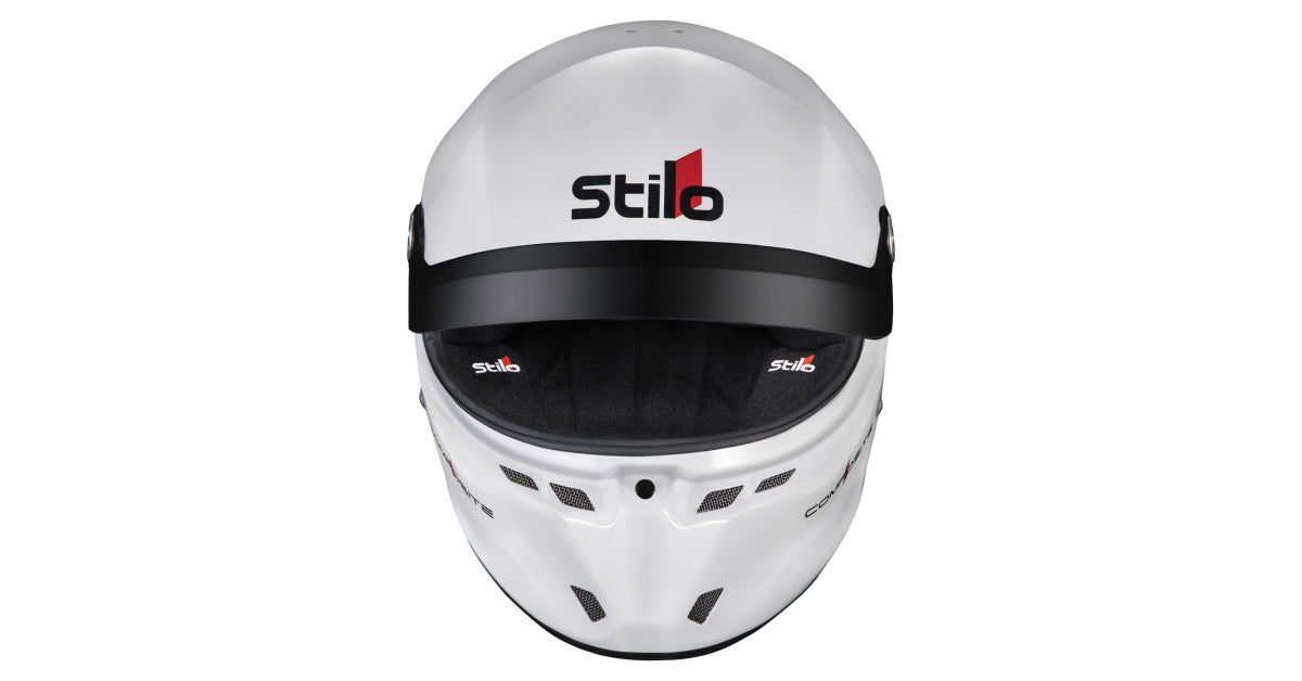 CASCA STILO ST6 GTN COMPOSITE WHITE/BLACK - SNELL SA2025 FIA 8859-24 HANS FIA8858-10