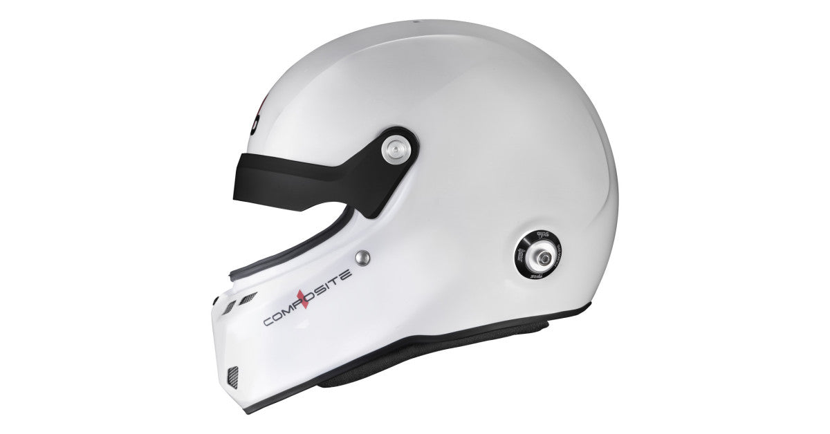 CASCA STILO ST6 GTN COMPOSITE WHITE/BLACK - SNELL SA2025 FIA 8859-24 HANS FIA8858-10