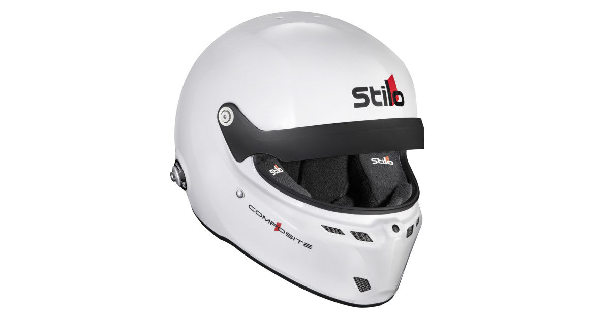 CASCA STILO ST6 GTN COMPOSITE WHITE/BLACK - SNELL SA2025 FIA 8859-24 HANS FIA8858-10