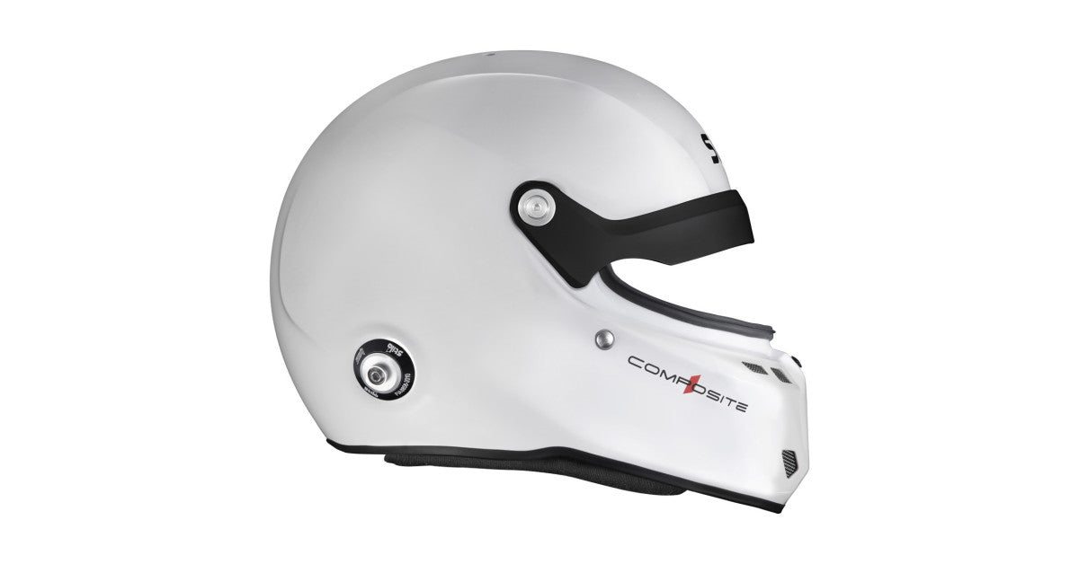 CASCA STILO ST6 GTN COMPOSITE WHITE/BLACK - SNELL SA2025 FIA 8859-24 HANS FIA8858-10