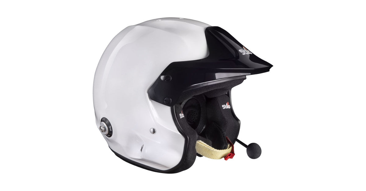 CASCA STILO VENTI TROPHY RALLY SNELL 2020 WHITE/BLACK