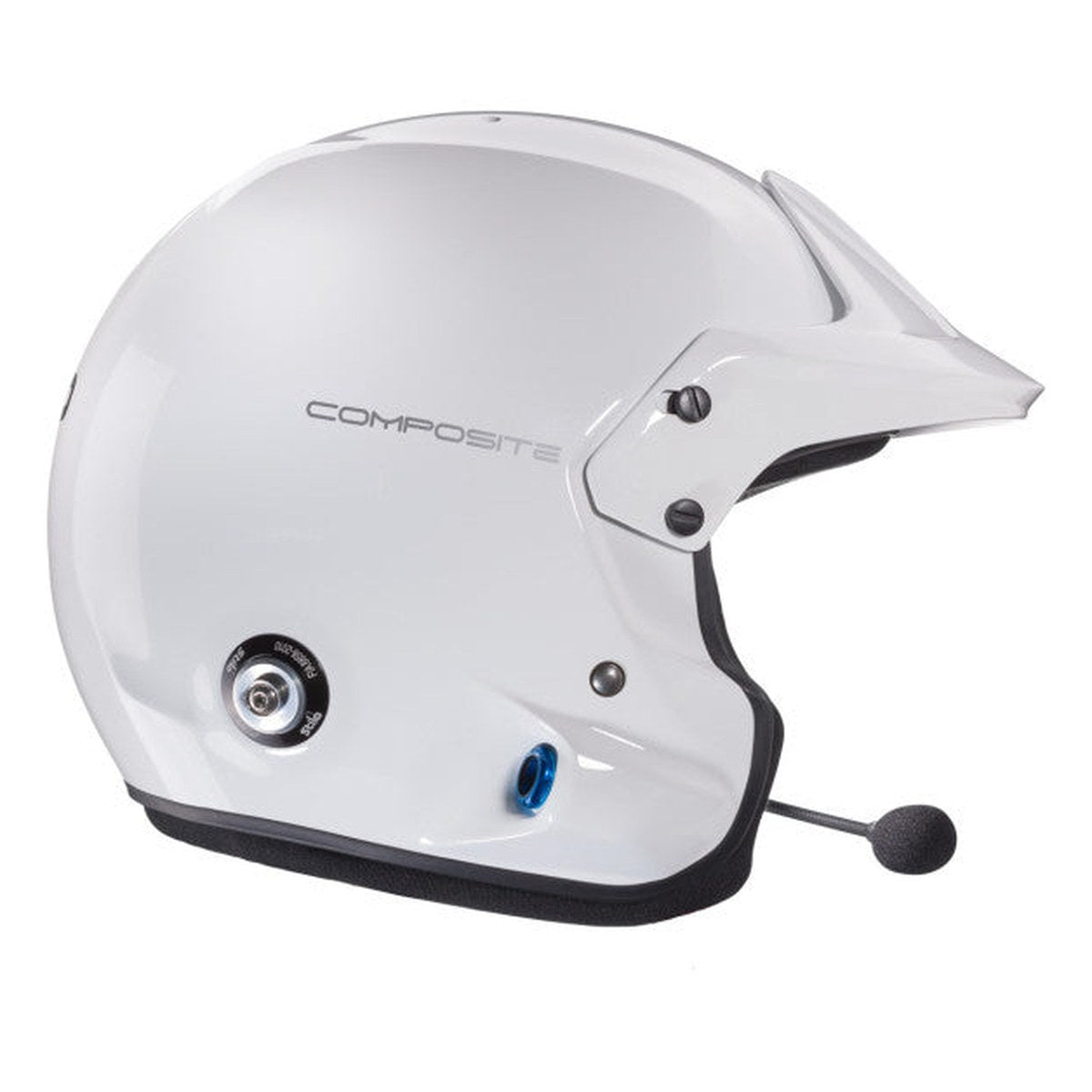 CASCA STILO VENTI4 TROPHY PLUS COMPOSITE ALB CU INTERIOR NEGRU - SNELL SA2025 FIA 8859-2024