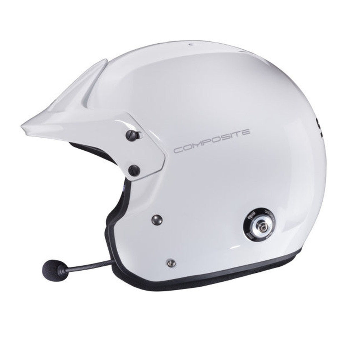 CASCA STILO VENTI4 TROPHY PLUS COMPOSITE ALB CU INTERIOR NEGRU - SNELL SA2025 FIA 8859-2024