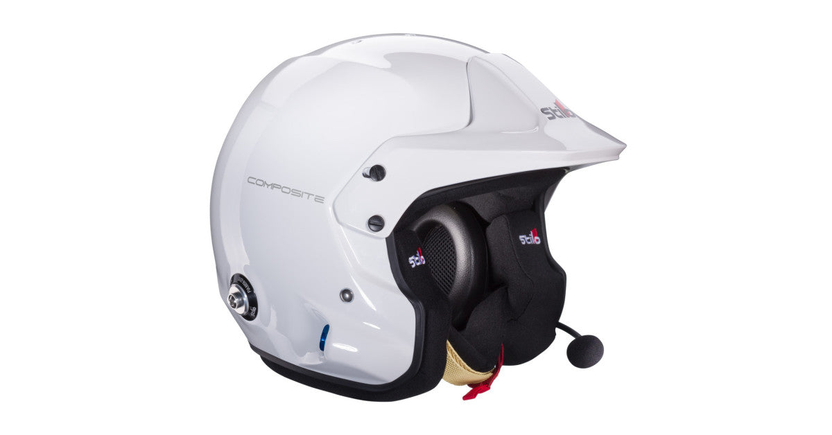 CASCA STILO VENTI4 TROPHY PLUS COMPOSITE CASCA - SNELL SA2025 FIA 8859-2024 WHITE/BLACK INTERIOR