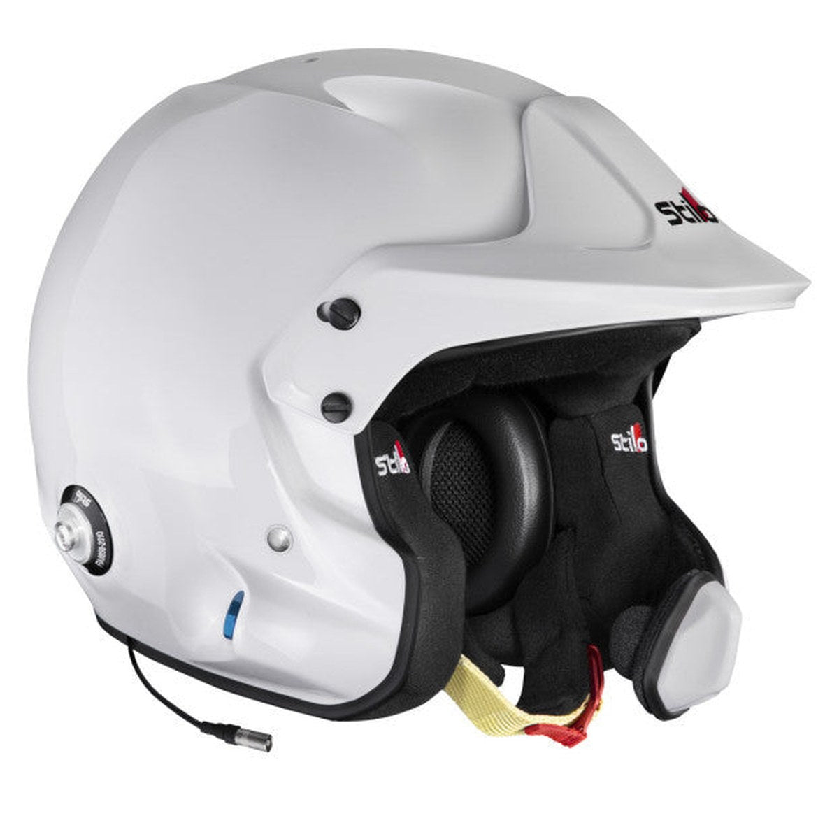 CASCA STILO VENTI4 WRC TURISMO ALB/NEGRU - SNELL SA2025 FIA 8859-2024 HANS FIA8858-10