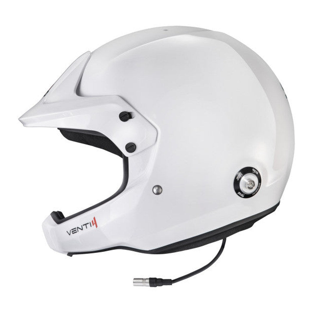 CASCA STILO VENTI4 WRC TURISMO ALB/NEGRU - SNELL SA2025 FIA 8859-2024 HANS FIA8858-10