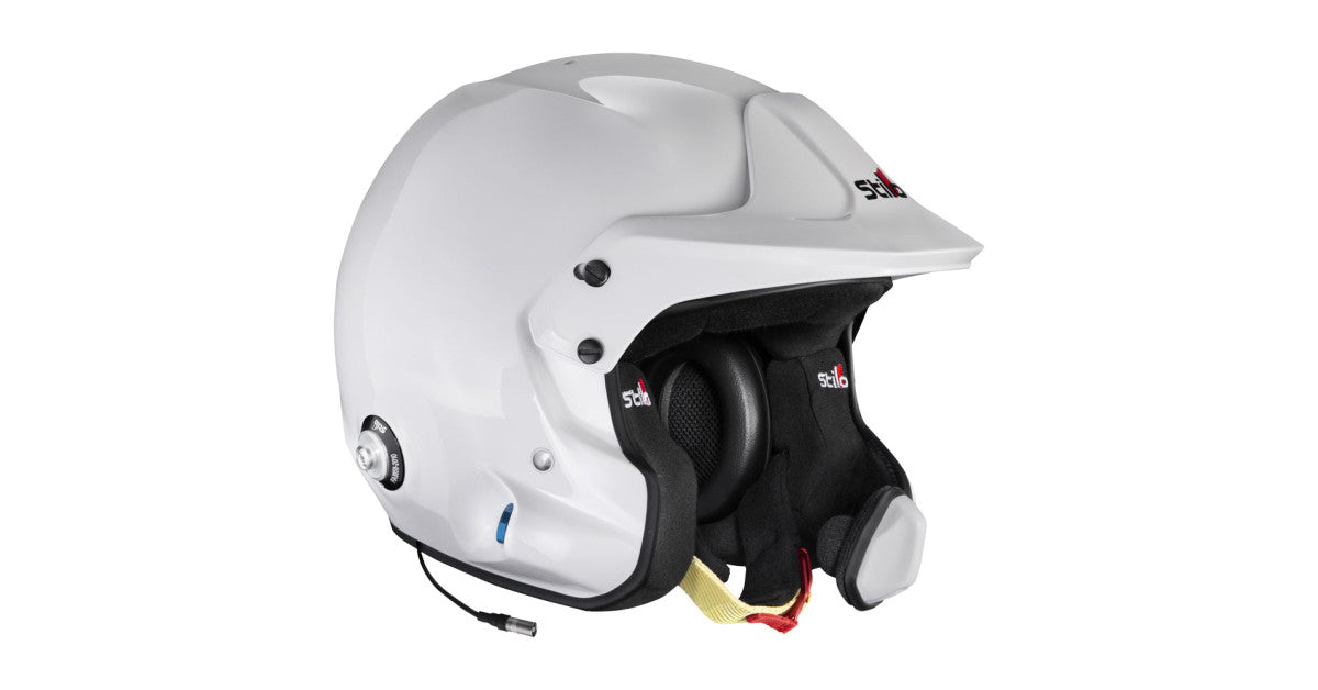 CASCA STILO VENTI4 WRC TURISMO WHITE/BLACK - SNELL SA2020 FIA 8859-24 HANS FIA8858-10