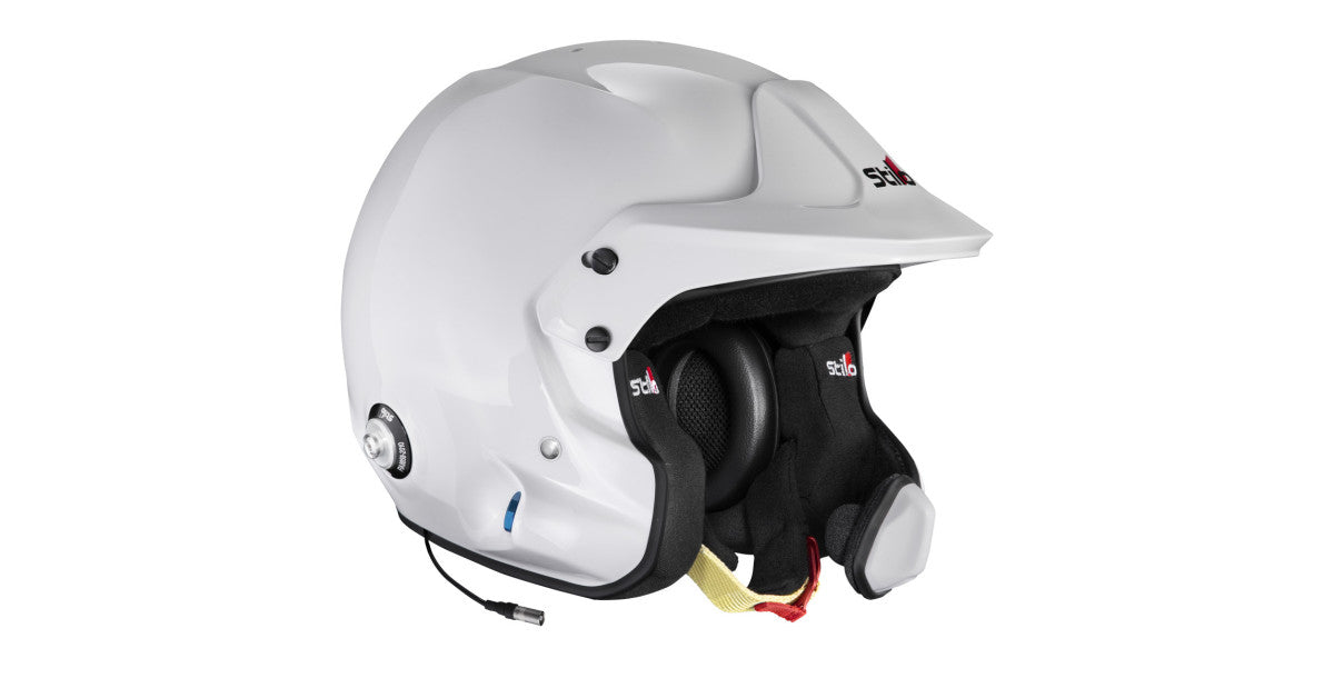 CASCA STILO VENTI4 WRC TURISMO WHITE/BLACK CASCA - HANS