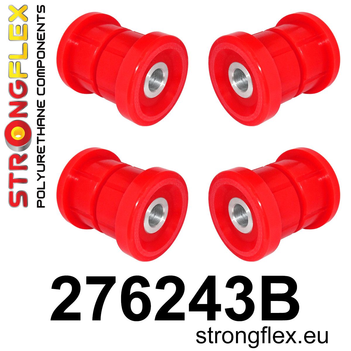 Kit bucse poliuretan Strongflex subcadru spate - Subaru BRZ, Forester / Toyota GT86 / GR86 - 276243B