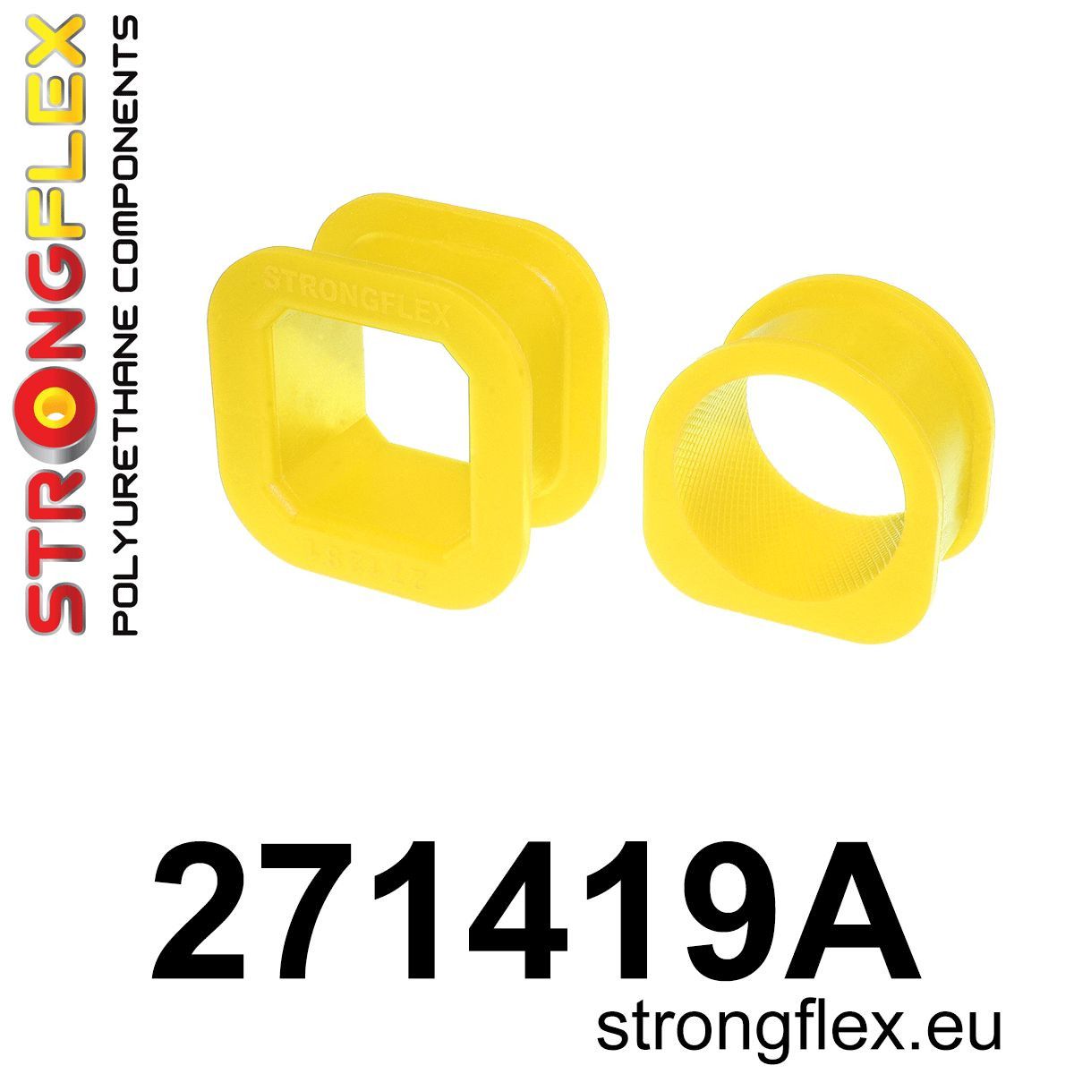 Kit bucse poliuretan Strongflex prindere caseta de directie SPORT - Subaru Forester, Impreza, Legacy/Outback - 271419A