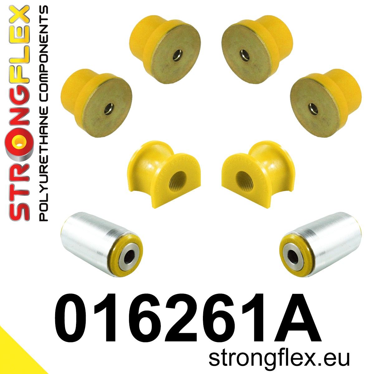 Kit bucse poliuretan Strongflex suspensie fata SPORT - Alfa Romeo 166 - 016261A