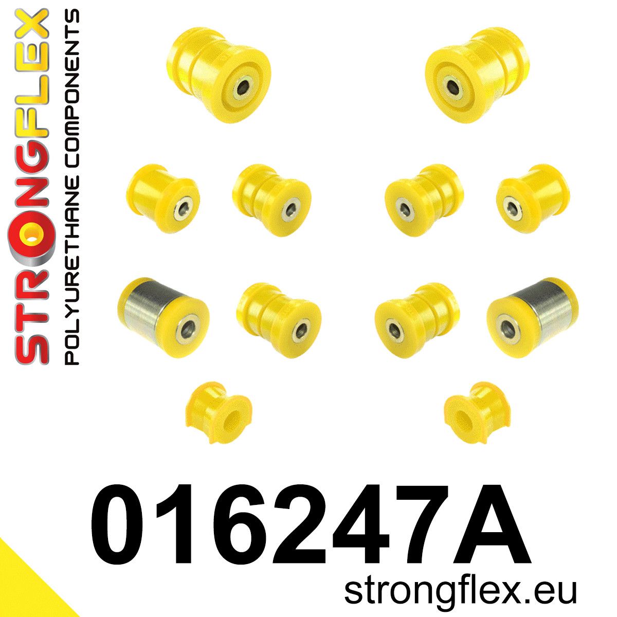 Kit bucse poliuretan Strongflex suspensie spate SPORT - Alfa Romeo 159, Brera, Spider - 016247A