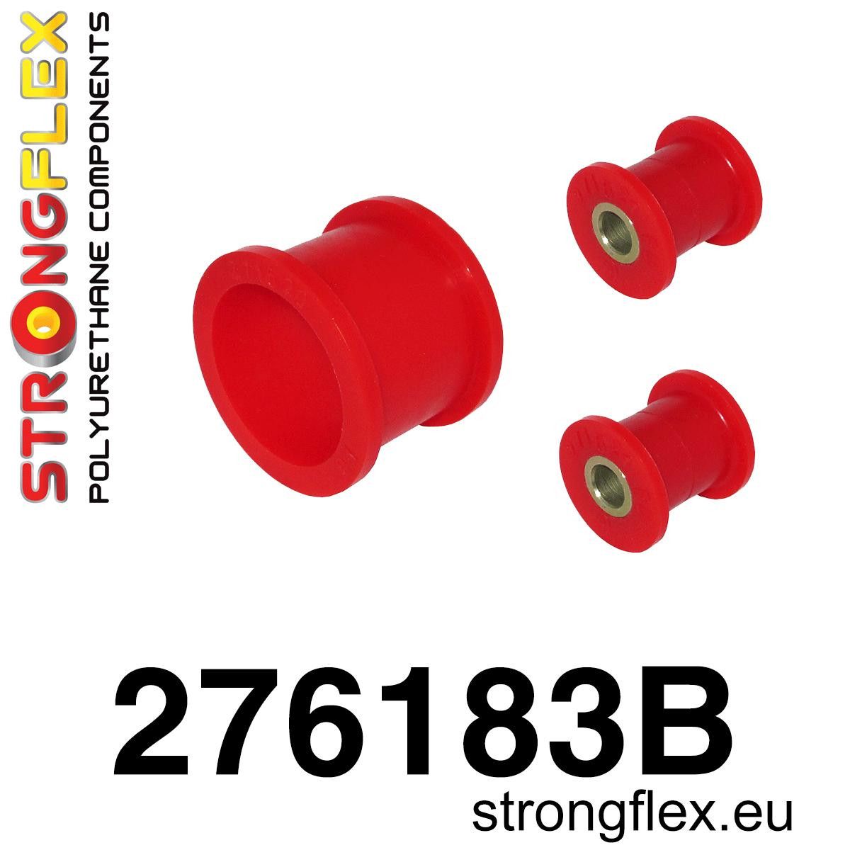Kit bucse poliuretan Strongflex prindere caseta de directie - Subaru Forester, Impreza, Legacy/Outback, WRX STI, XV / Crosstrek - 276183B