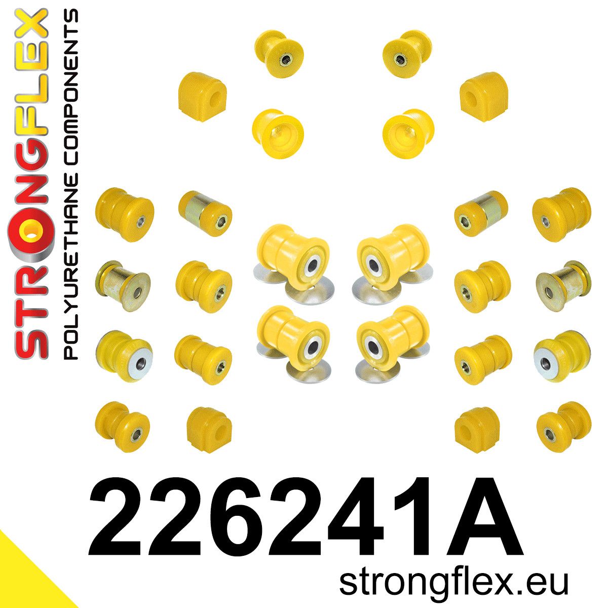 Kit complet bucse poliuretan Strongflex pentru suspensie SPORT - Volkswagen Passat - 226241A