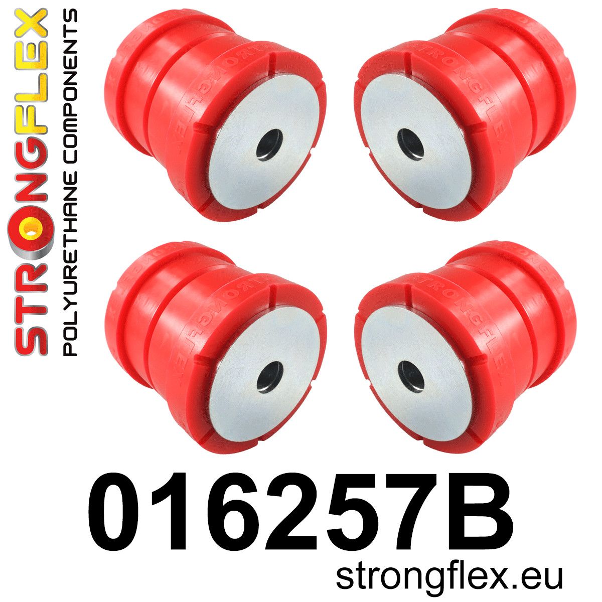 Kit bucse poliuretan Strongflex subcadru spate - Alfa Romeo Giulia, Stelvio - 016257B