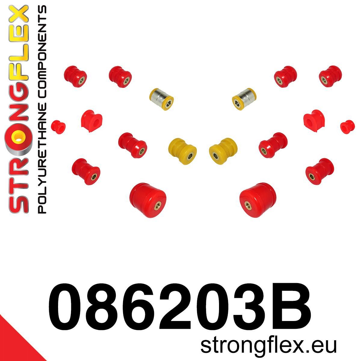 Kit bucse poliuretan Strongflex suspensie spate - Honda Prelude - 086203B
