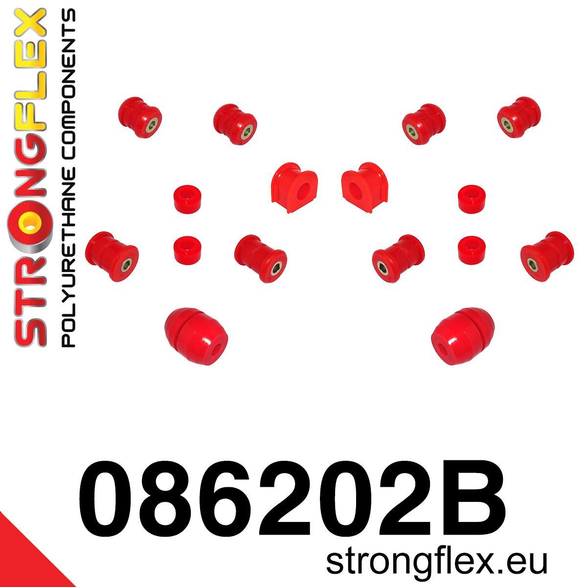 Kit bucse poliuretan Strongflex suspensie fata - Honda Prelude - 086202B