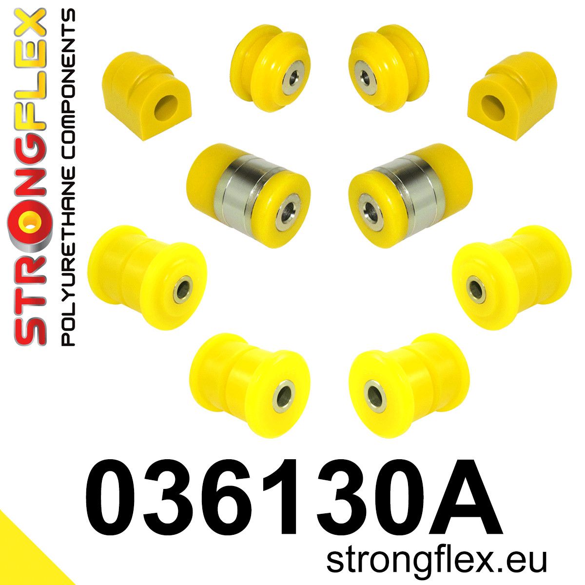 Kit bucse poliuretan Strongflex suspensie spate SPORT - BMW Seria 5 - 036130A