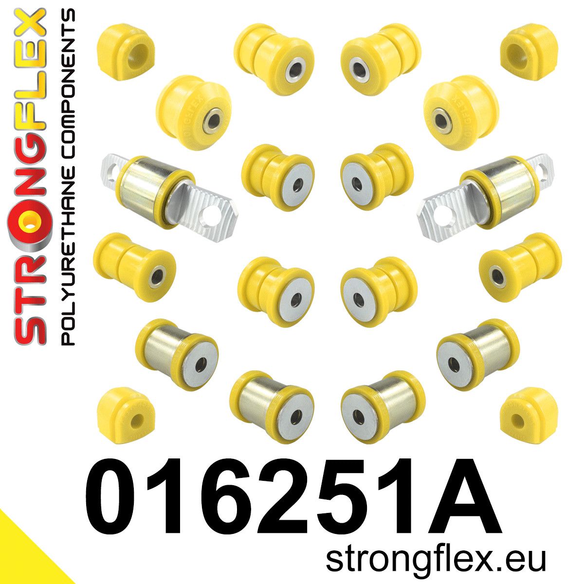 Kit complet bucse poliuretan Strongflex pentru suspensie SPORT - Alfa Romeo Giulietta - 016251A