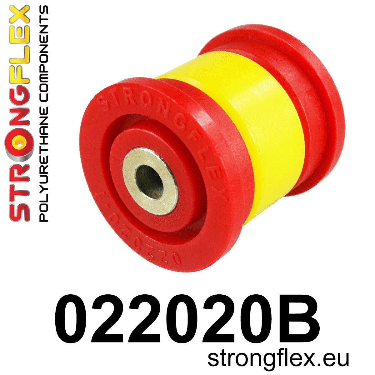 Brat cu bucse poliuretan Strongflex inferior spate - frontala Bucsa - Porsche Cayenne / Volkswagen Touareg - 022020B