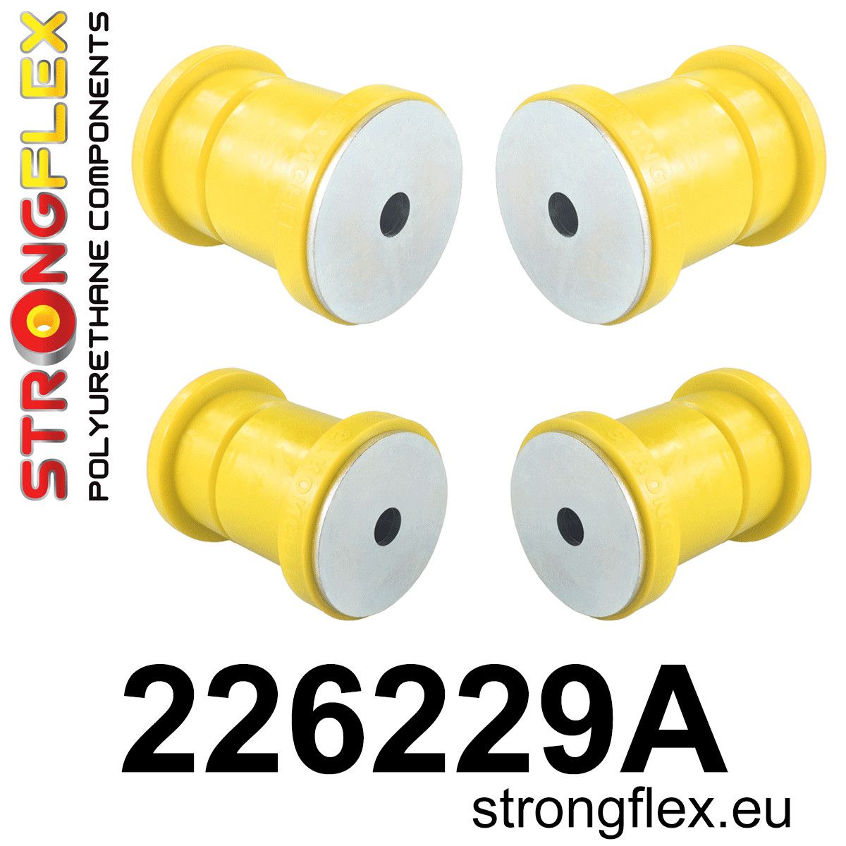 Kit bucse poliuretan Strongflex subcadru spate - after 29.05.2012 SPORT - Audi A3 / S3 / RS3, TT / TTS / TTRS / Seat Leon - 226229A