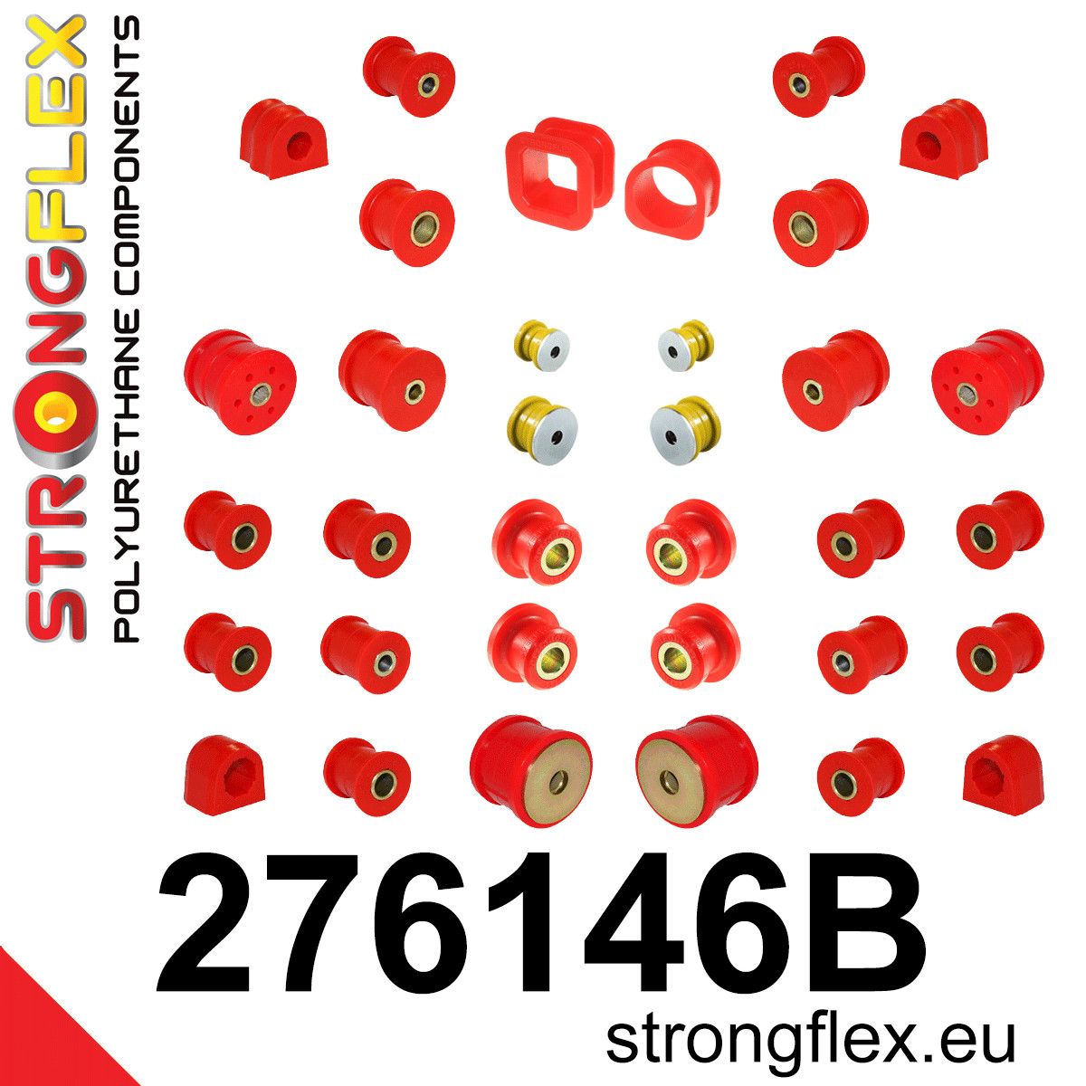 Kit complet bucse poliuretan Strongflex pentru suspensie - Subaru Forester - 276146B
