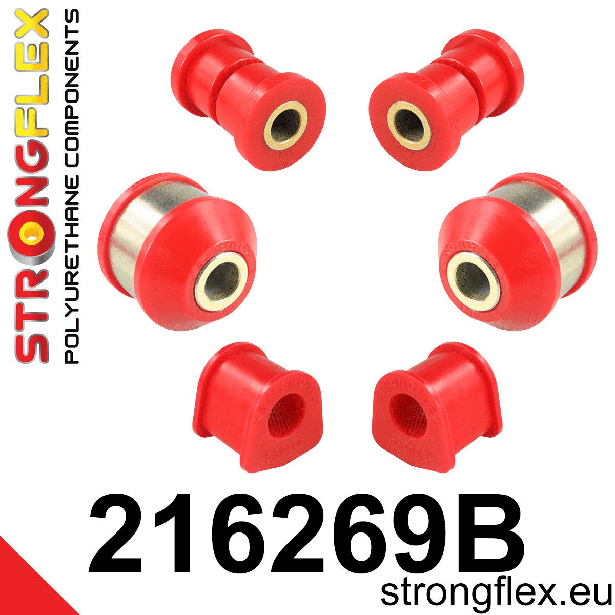 Kit bucse poliuretan Strongflex suspensie fata - Toyota Corolla - 216269B