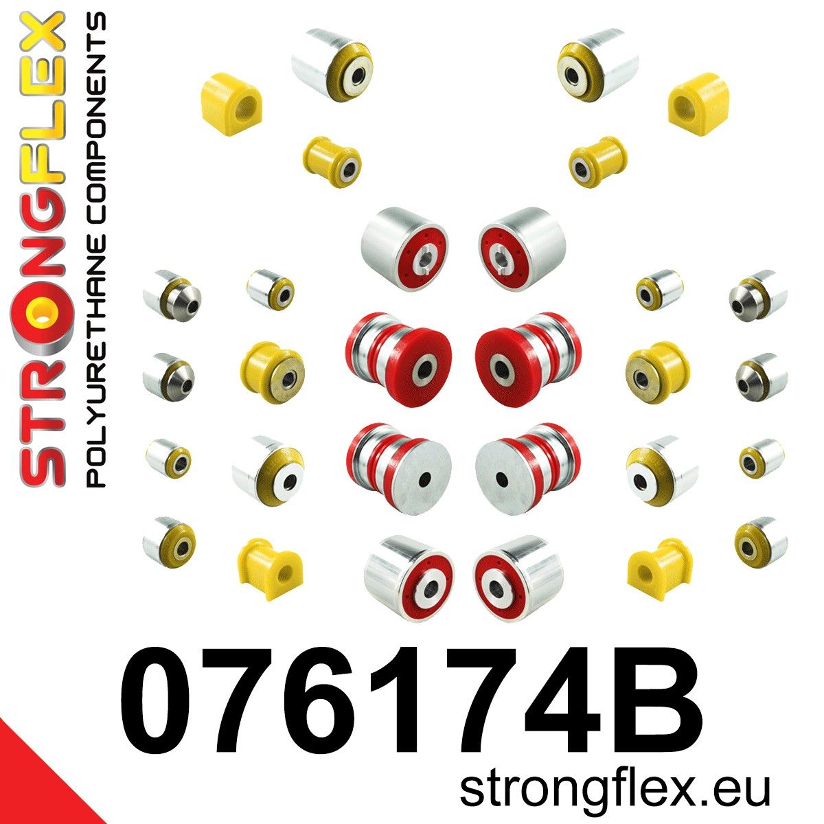 Kit complet bucse poliuretan Strongflex pentru suspensie - Ford Mustang - 076174B