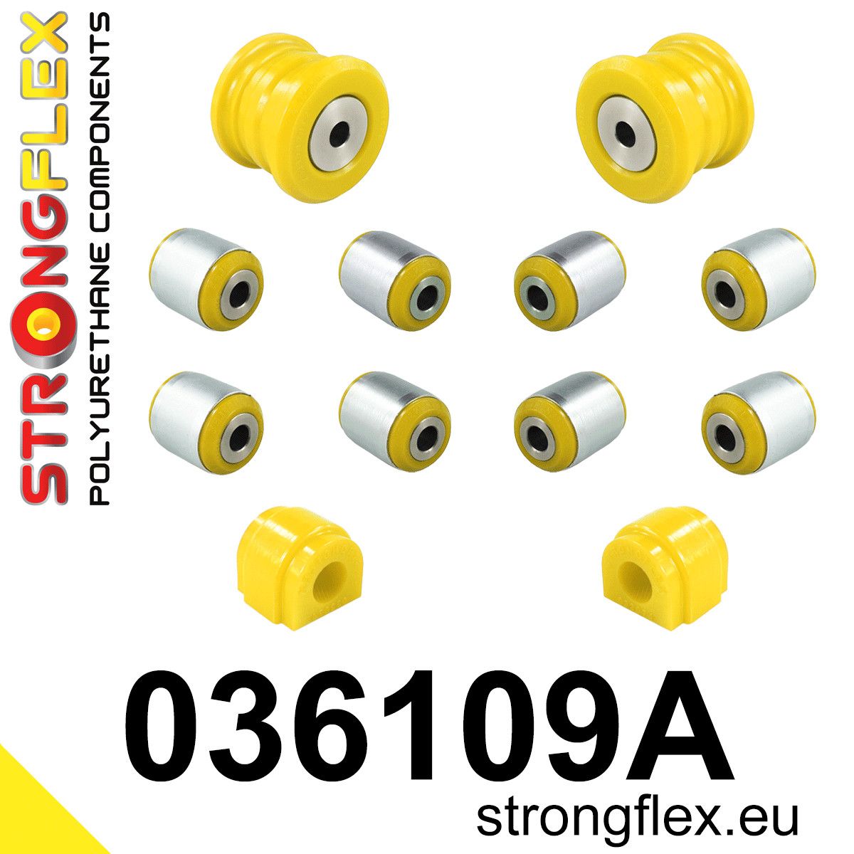 Kit bucse poliuretan Strongflex suspensie spate SPORT - BMW Seria 1, Seria 2 - 036109A
