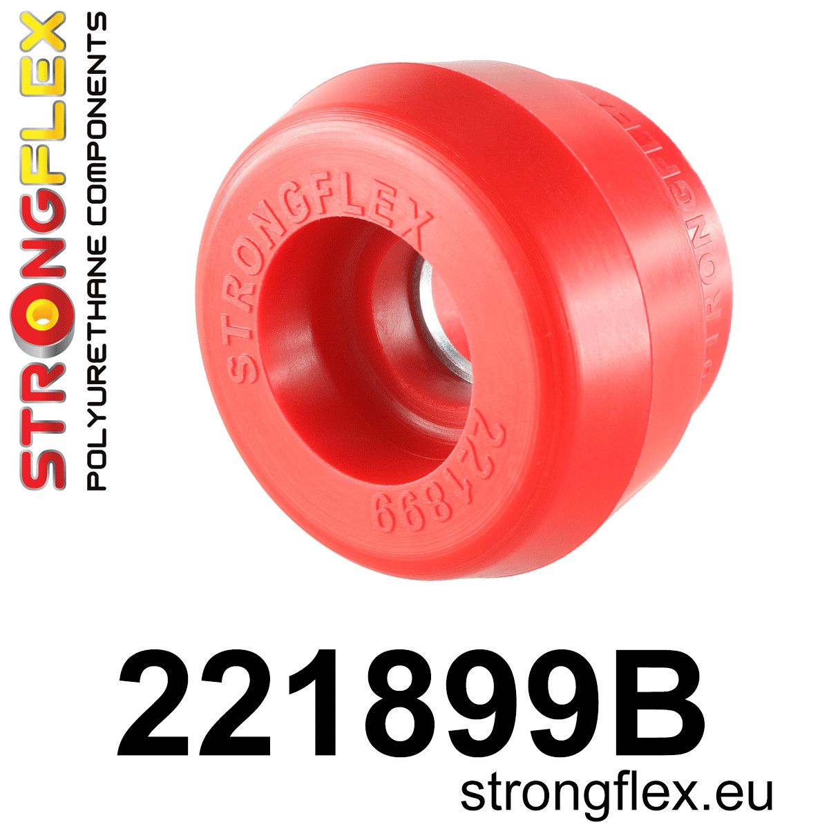 Bucsa poliuretan Strongflex flansa amortizor fata - Audi A3 / S3 / RS3, TT / TTS / TTRS / Seat Ibiza, Leon - 221899B