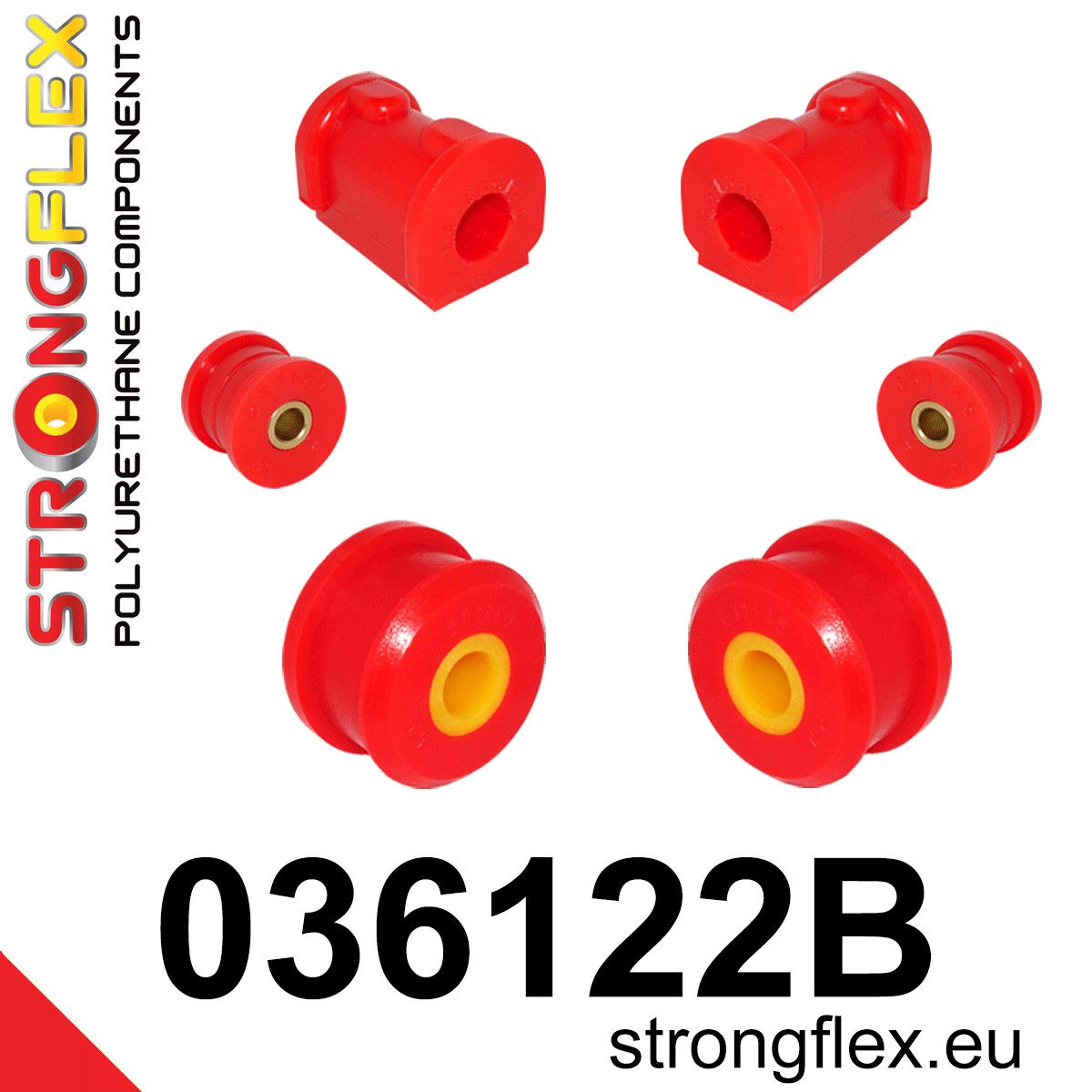 Kit bucse poliuretan Strongflex suspensie fata - BMW Seria 3, Z1 - 036122B