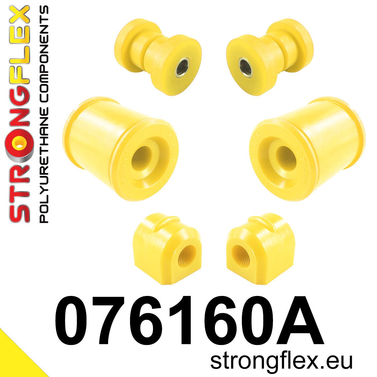 Kit bucse poliuretan Strongflex suspensie fata SPORT - Ford Focus - 076160A