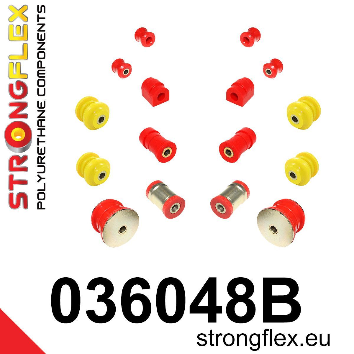 Kit bucse poliuretan Strongflex suspensie spate - BMW Seria 3, Z4 - 036048B