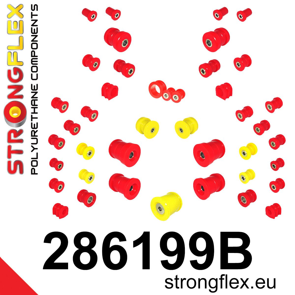 Kit complet bucse poliuretan Strongflex pentru suspensie - Nissan 350Z - 286199B