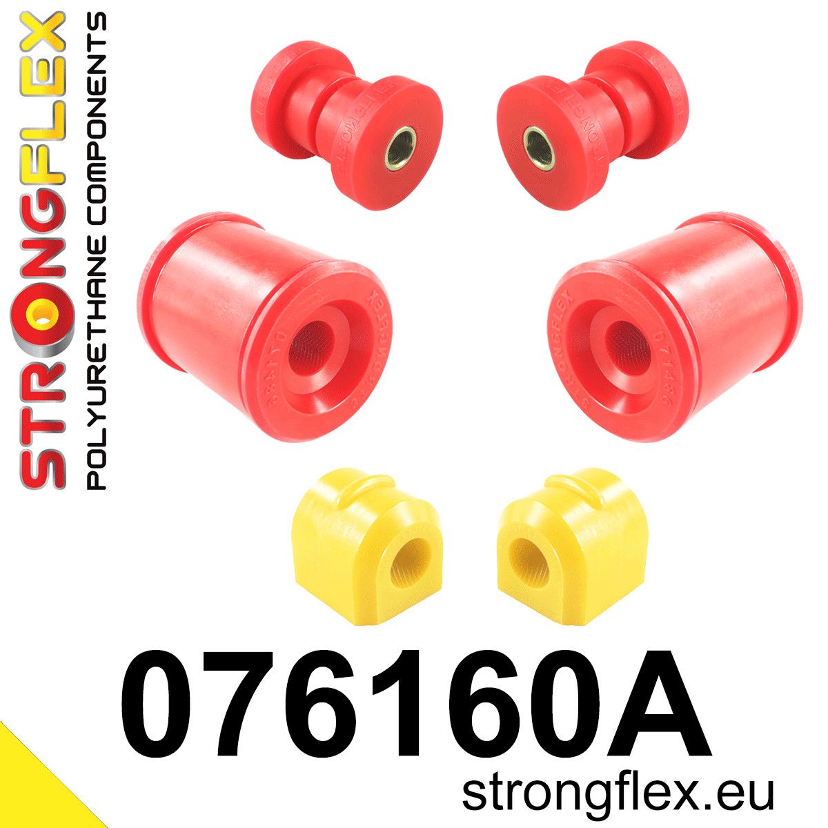 Kit bucse poliuretan Strongflex suspensie fata - Ford Focus - 076160B