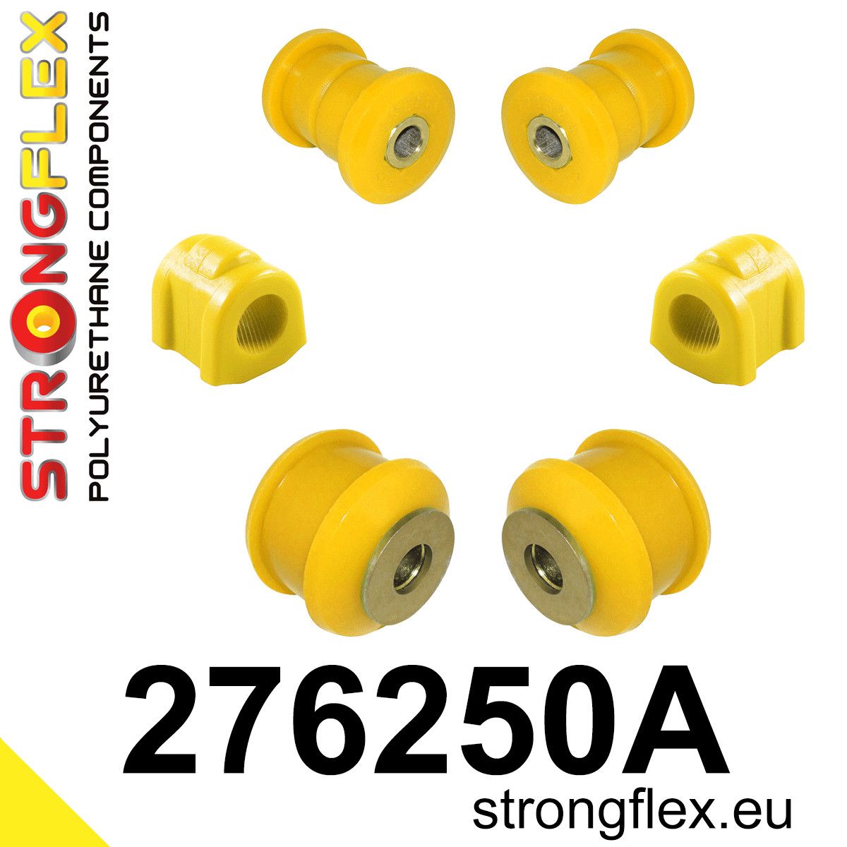 Kit bucse poliuretan Strongflex suspensie fata SPORT - Subaru Forester, Impreza, WRX STI, XV / Crosstrek - 276250A